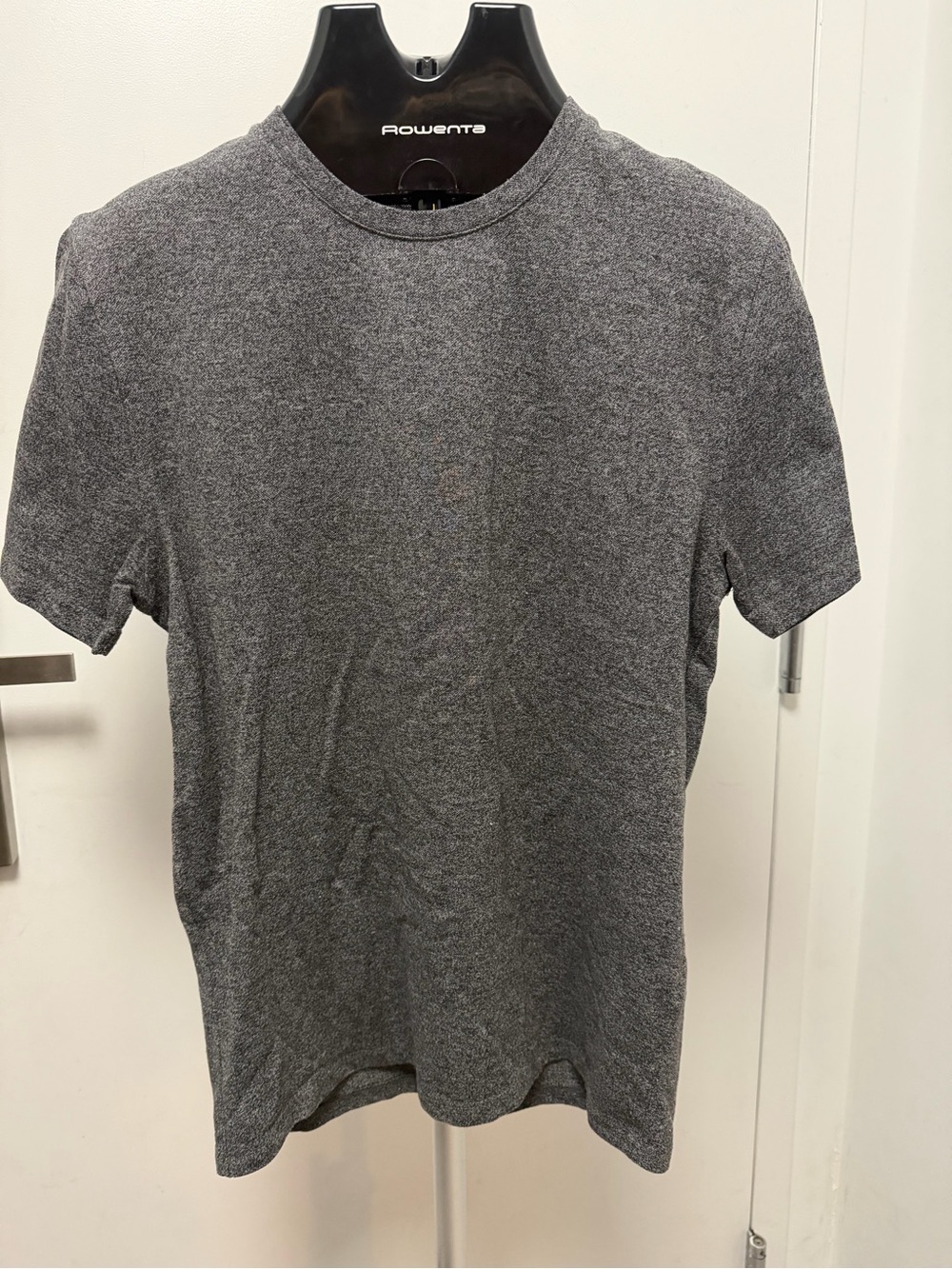 Reiss Men's Heather Charcoal Crew Neck T-Shirt